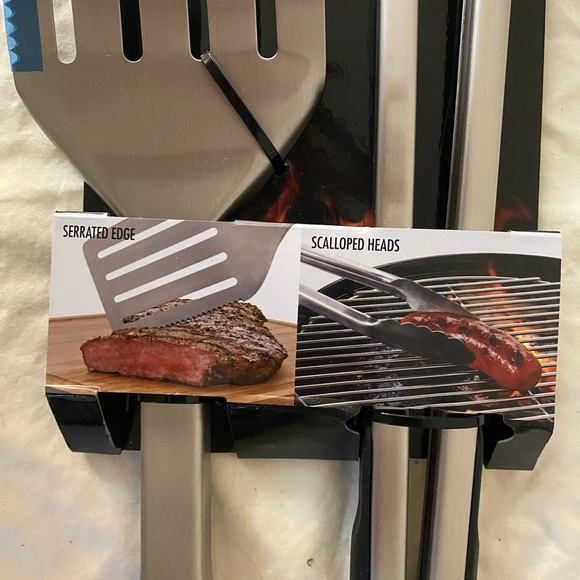 Oxo Silver and Black BBQ Grilling Tools Set - Picture 10 of 10